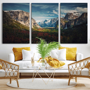 Yosemite National Park Wall Art Canvas Print – Framed