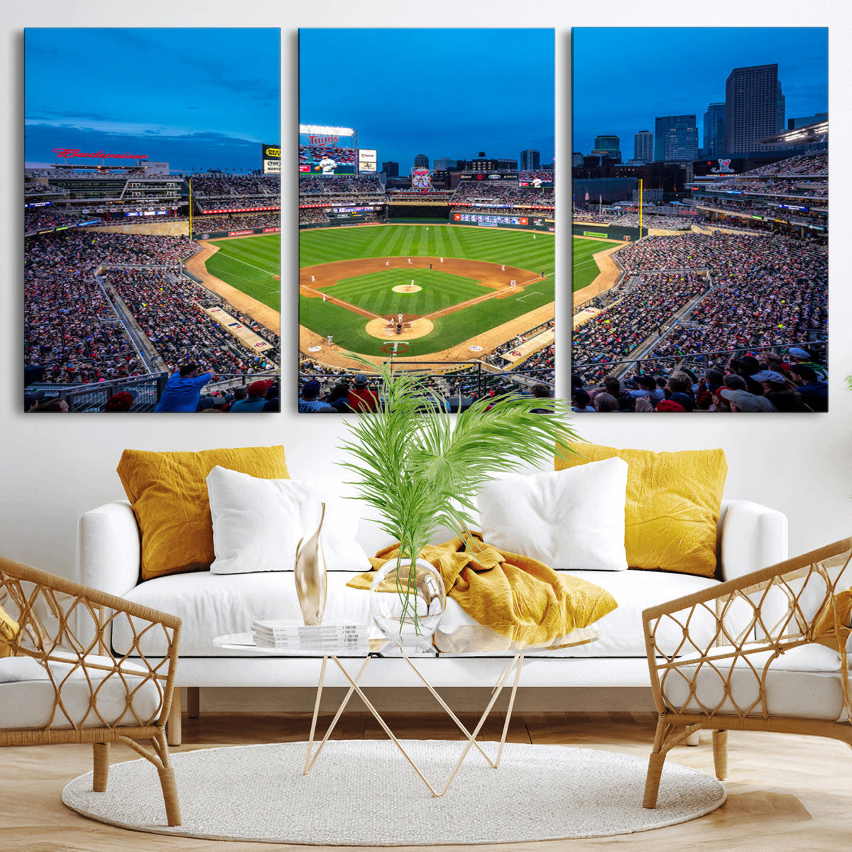 Target Field Stadium Wall Art Canvas Print – Minnesota Twins