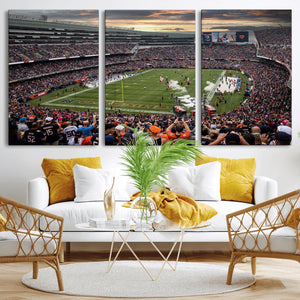 Chicago Bears Soldiers Field Wall Art Canvas Print – Framed