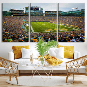 Green Bay Packers Lambeau Field Stadium Wall Art Canvas