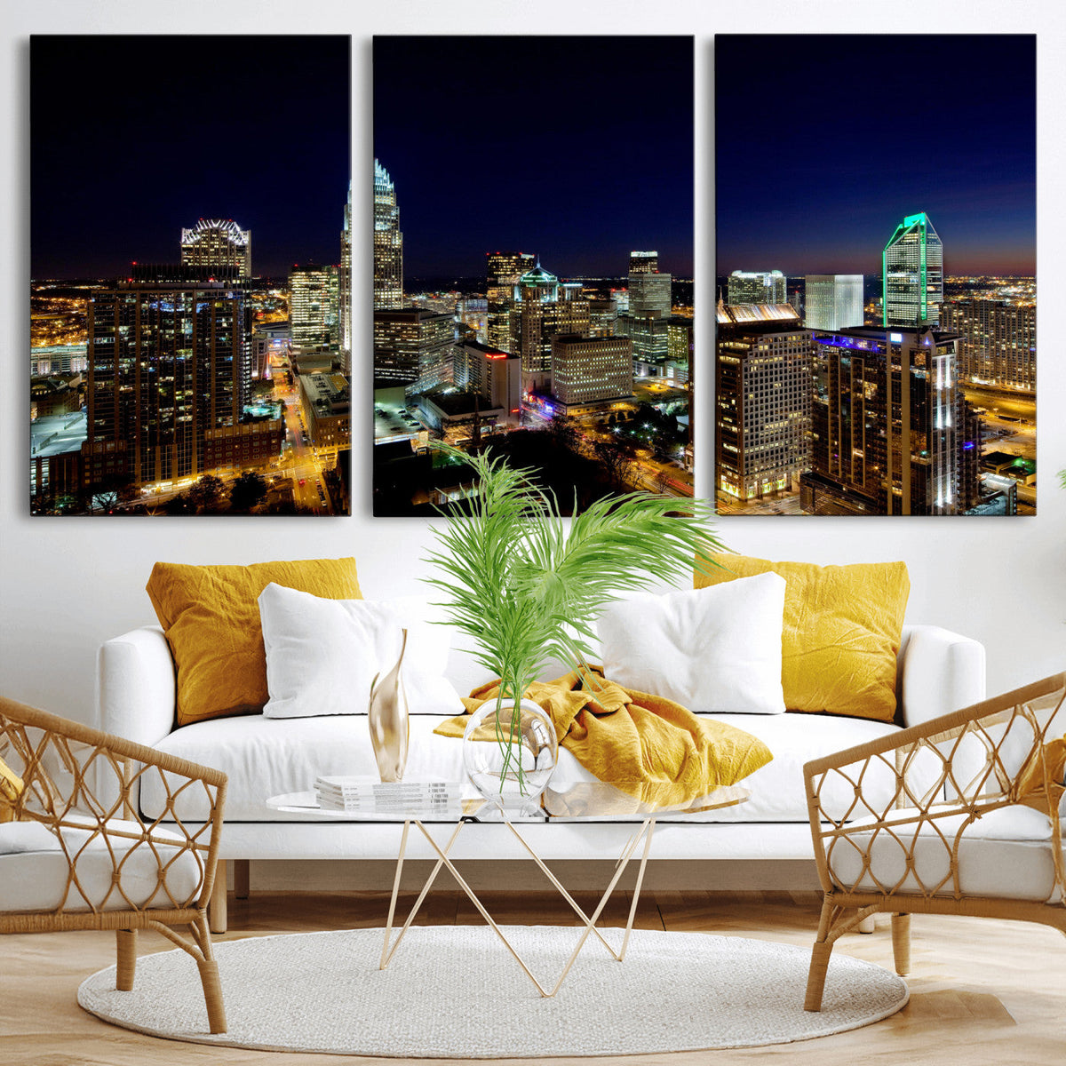 Atlanta Skyline Wall Art Canvas Print – Modern Cityscape