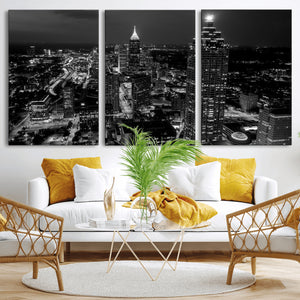 Atlanta Skyline Wall Art Canvas Print, Atlanta Downtown
