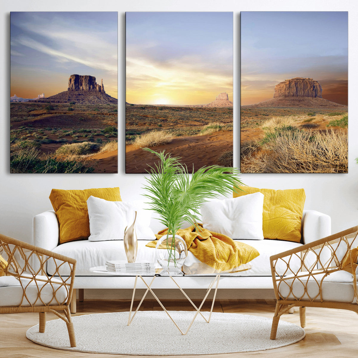 Monument Valley Desert Wall Art Canvas Print, Southwest