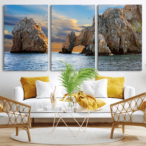 The Arch Cabo San Lucas Ocean Arch Wall Art Canvas Print,