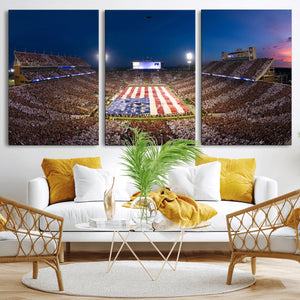Oklahoma Sooners Memorial Stadium Wall Art Canvas Print,