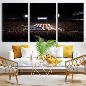 Oklahoma Memorial Stadium Wall Art Canvas Print – Oklahoma