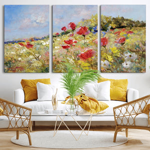 Abstract Mountain Landscape Wall Art Canvas Print – Textured