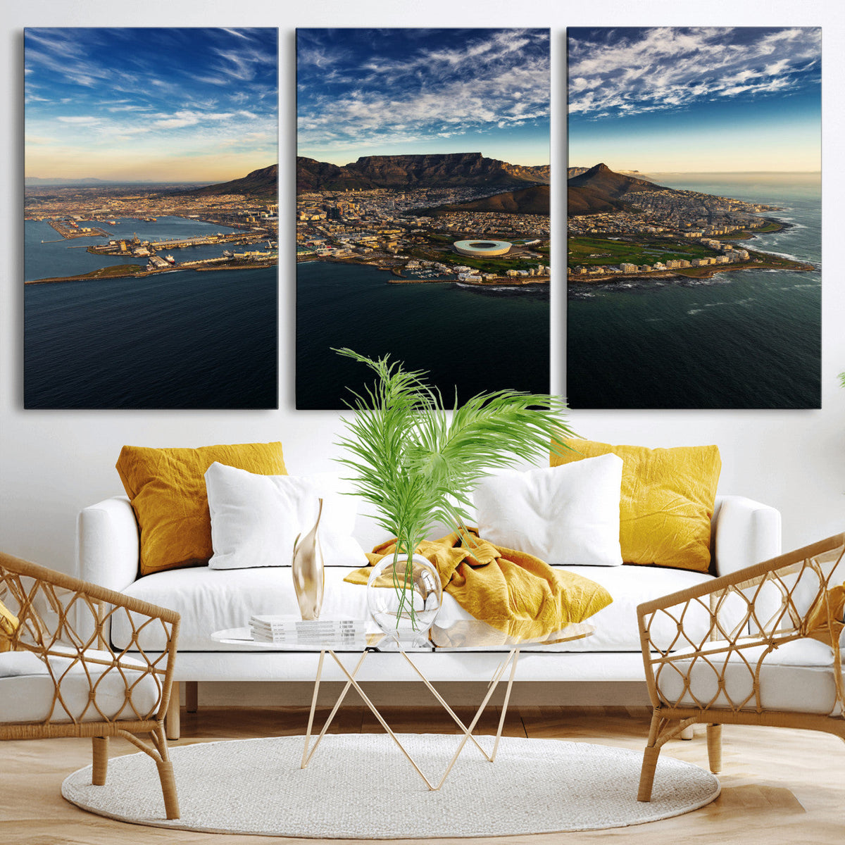 Cape Town Skyline Wall Art Canvas Print – Table Mountain