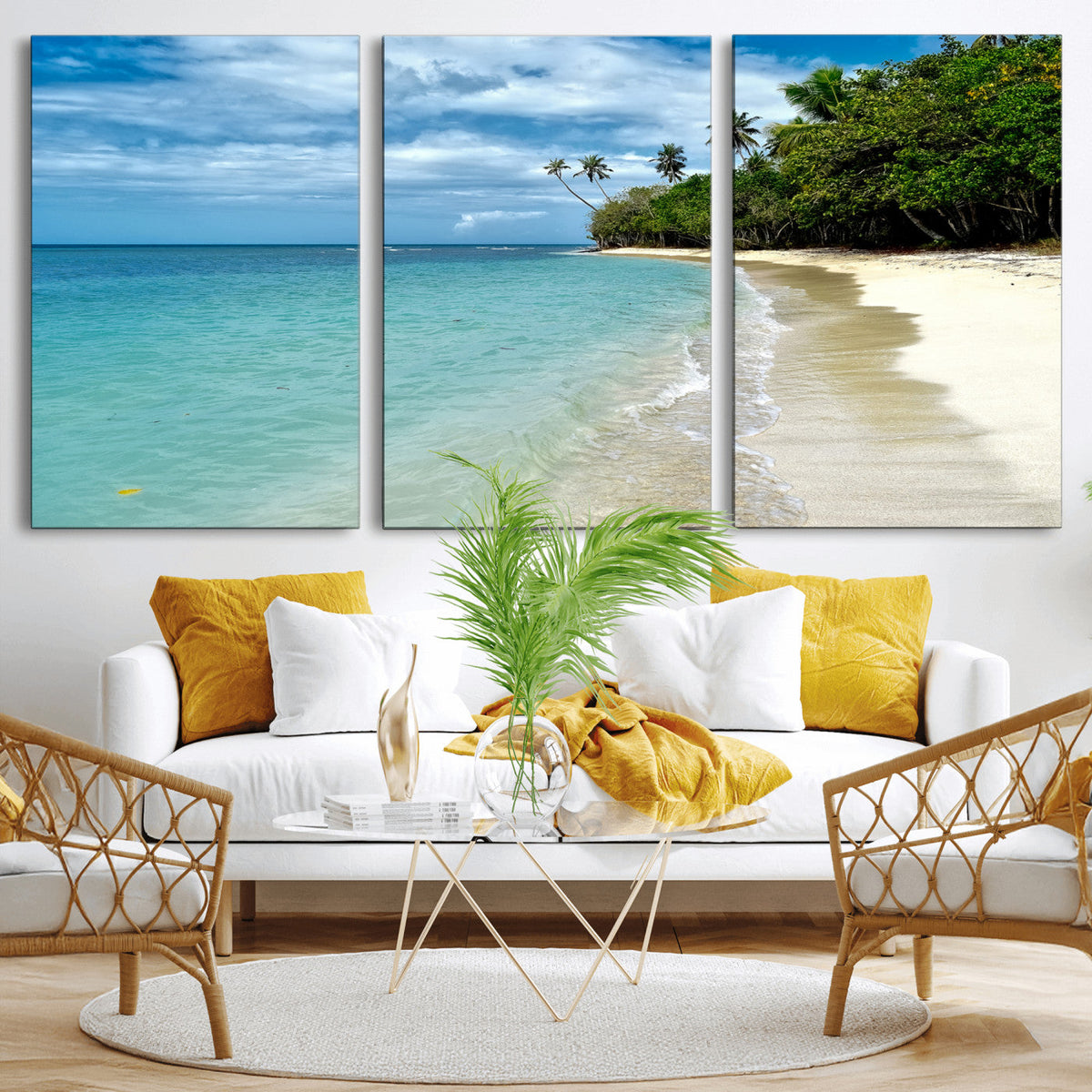 Puerto Rico Beach Paradise Wall Art – Tropical Coastal Print