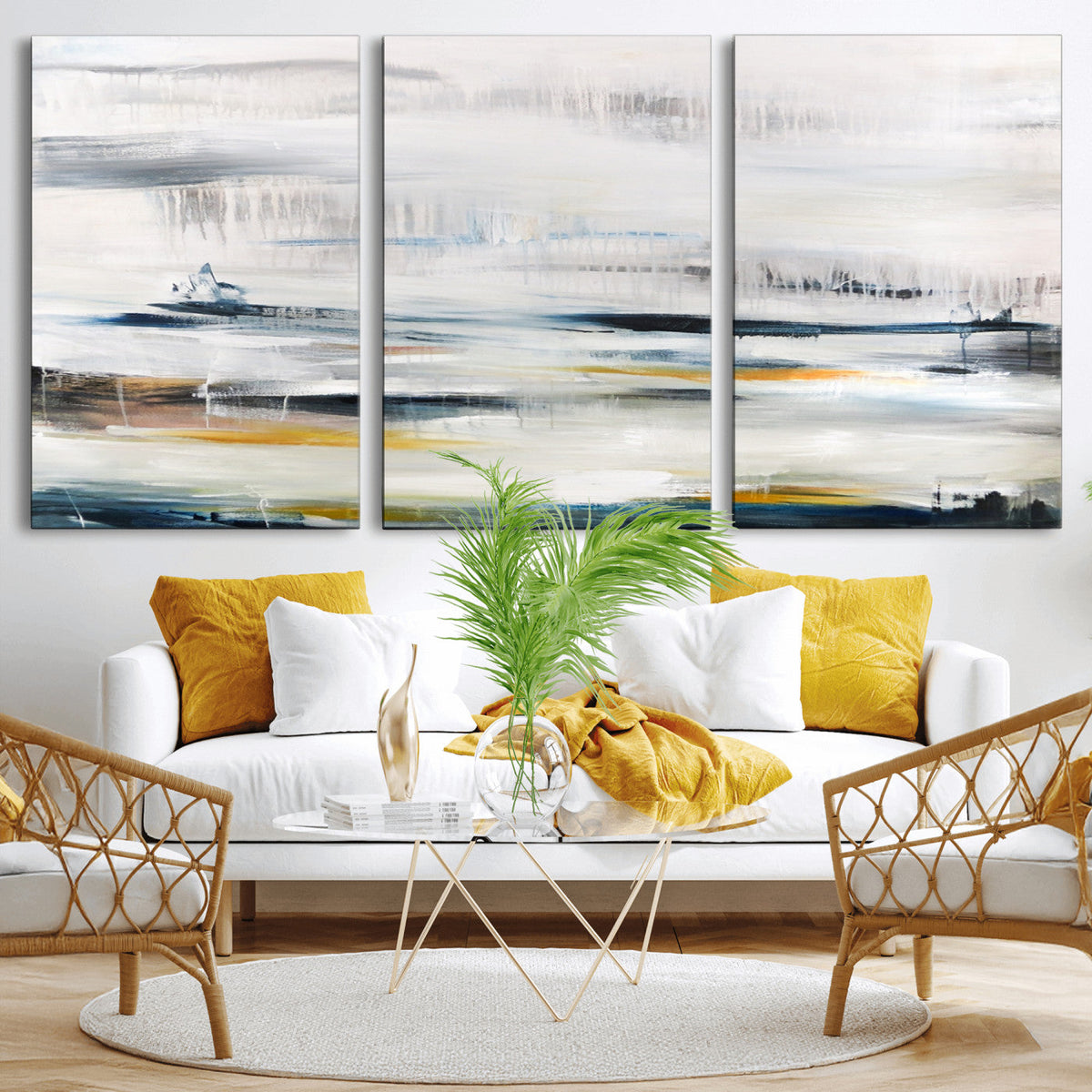 Soft Color Abstract Canvas Print