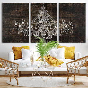 Rustic Chandelier Canvas Print
