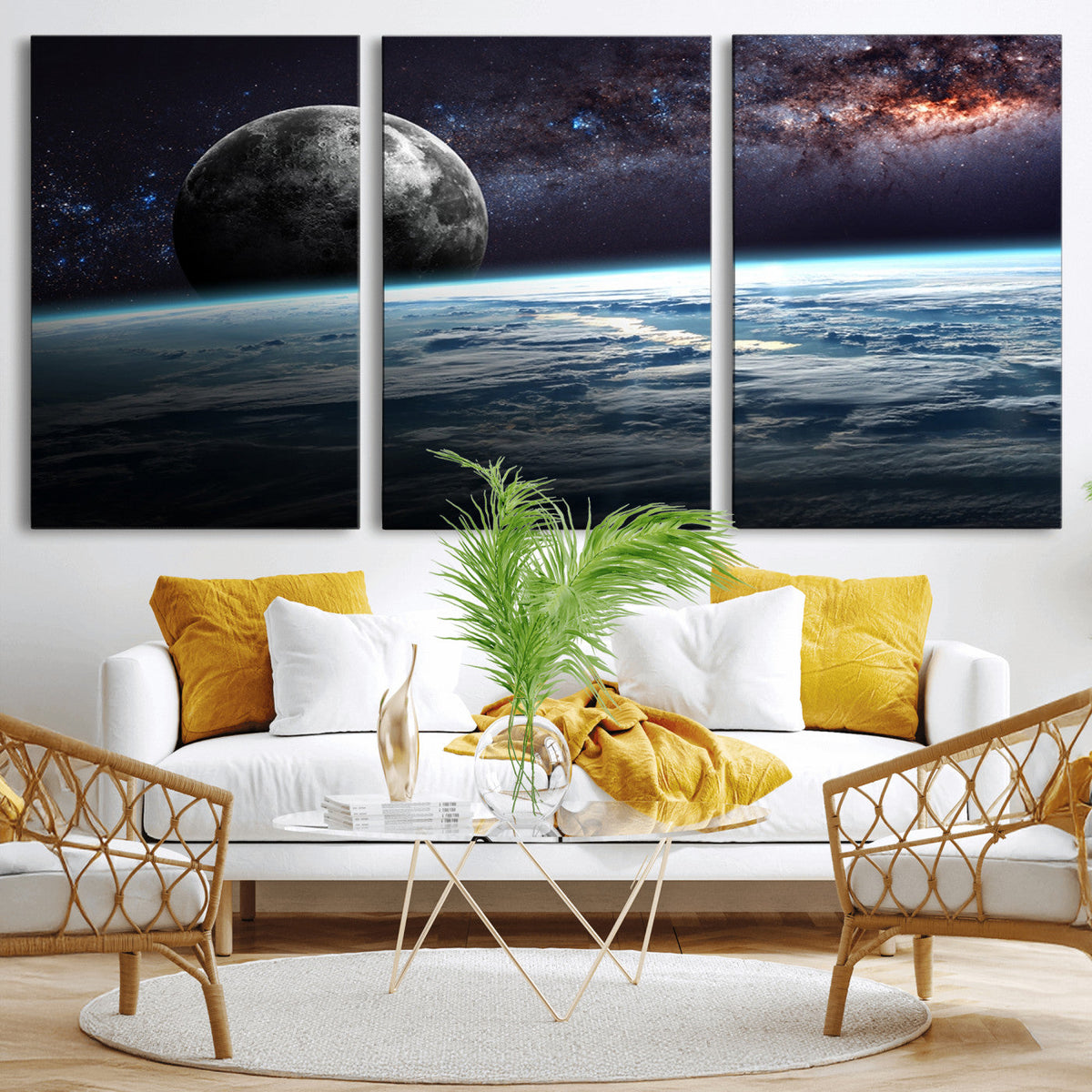 Space and Planet Canvas Print