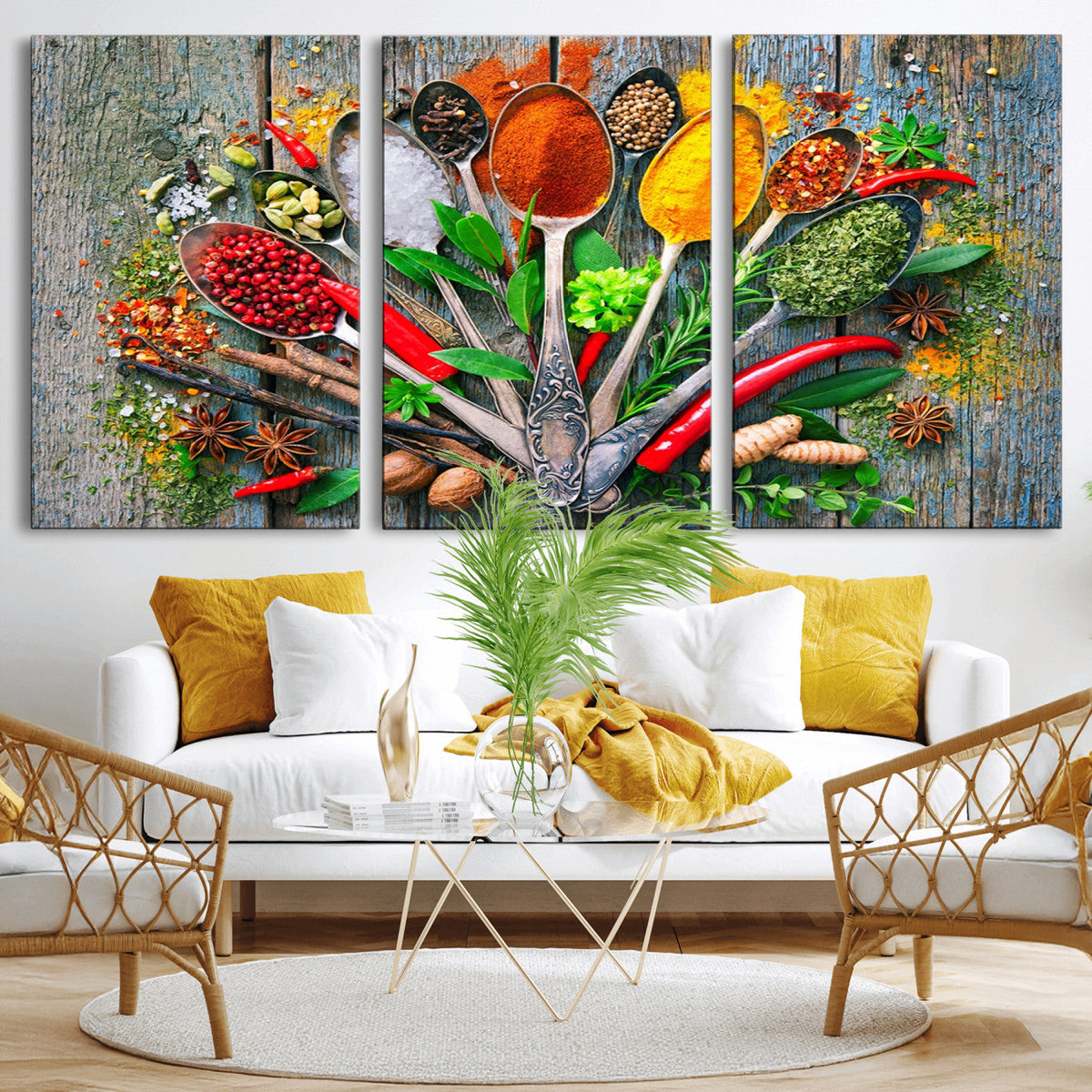 Spoonful of Spices Cooking Wall Art Canvas Print - Vibrant