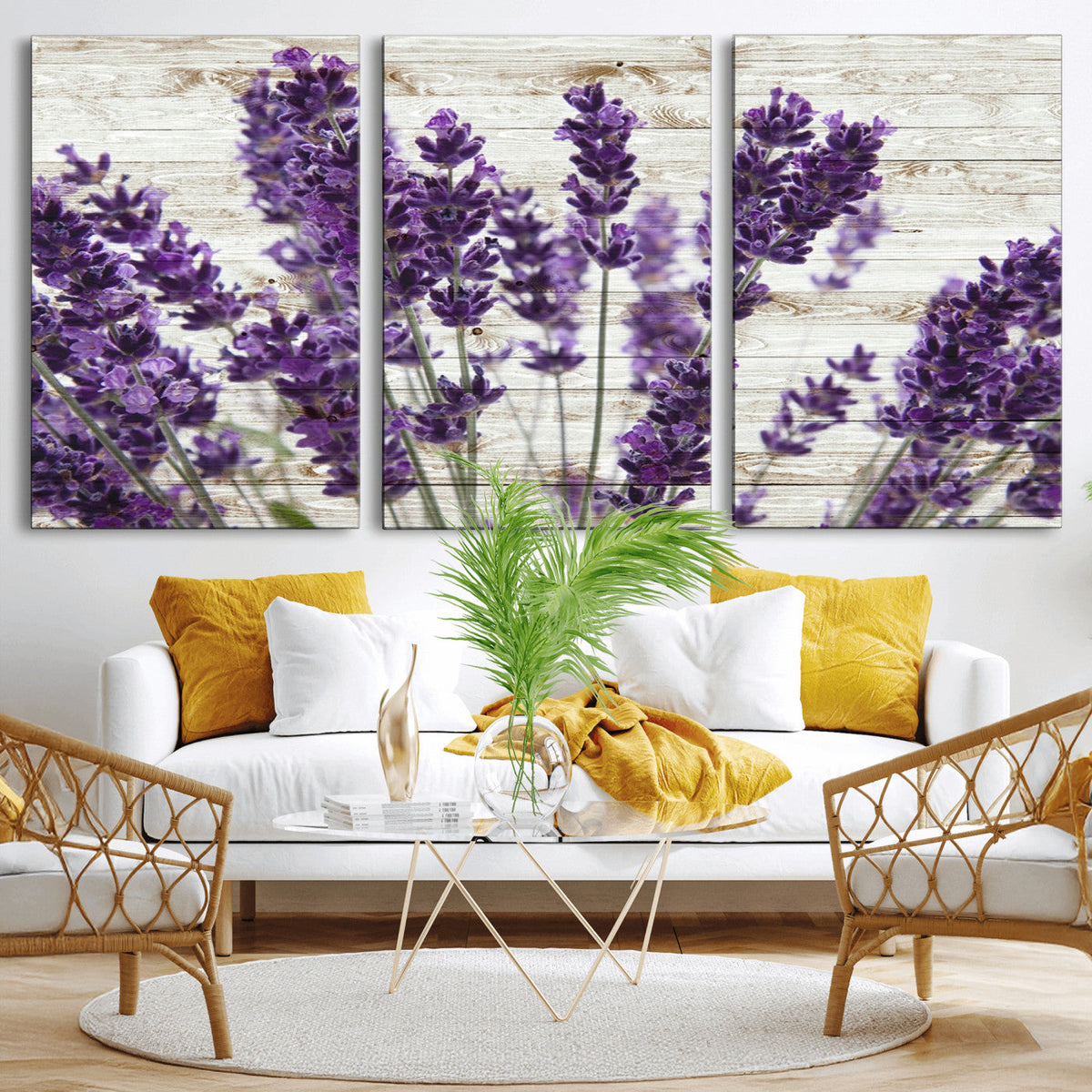 Lavender Herb Wall Art Canvas Print