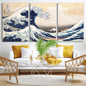 Hokusai: The Breaking Wave off Kanagawa Canvas Print
