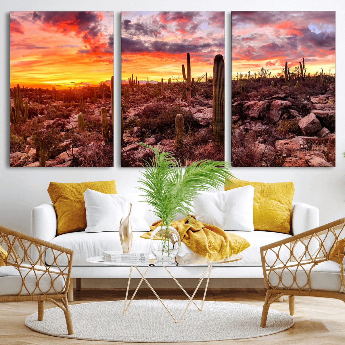 Arizona Desert Print, Western Cowboy Wall Art Print