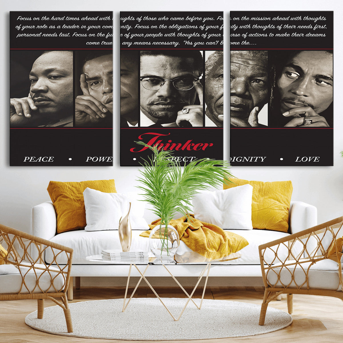 Thinkers of Wall Art Canvas Print - Inspirational Wall Art