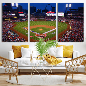 St. Louis Cardinals Baseball Team Print - Busch Stadium Wall