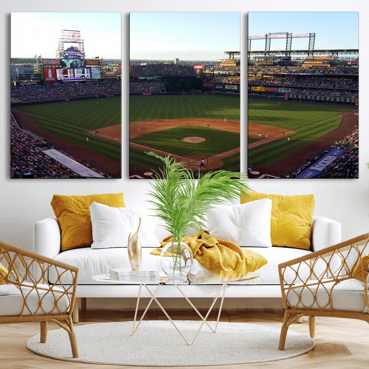 Colorado Rockies Coors Field Wall Art Canvas Print - MLB