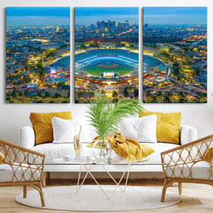 Los Angeles Dodgers Wall Art Canvas, Dodger Stadium Wall Art