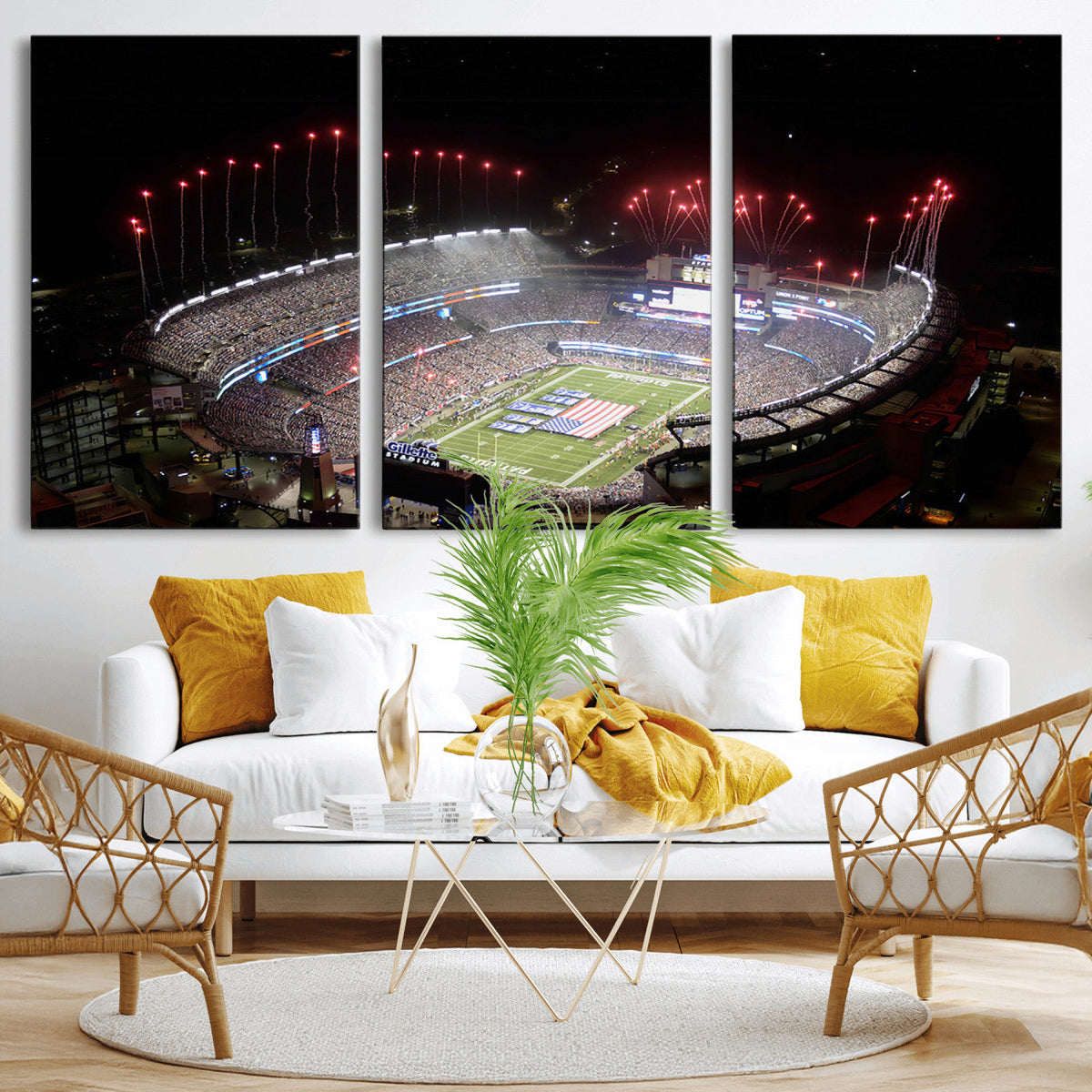New England Patriots Team Print Wall Art- Foxborough