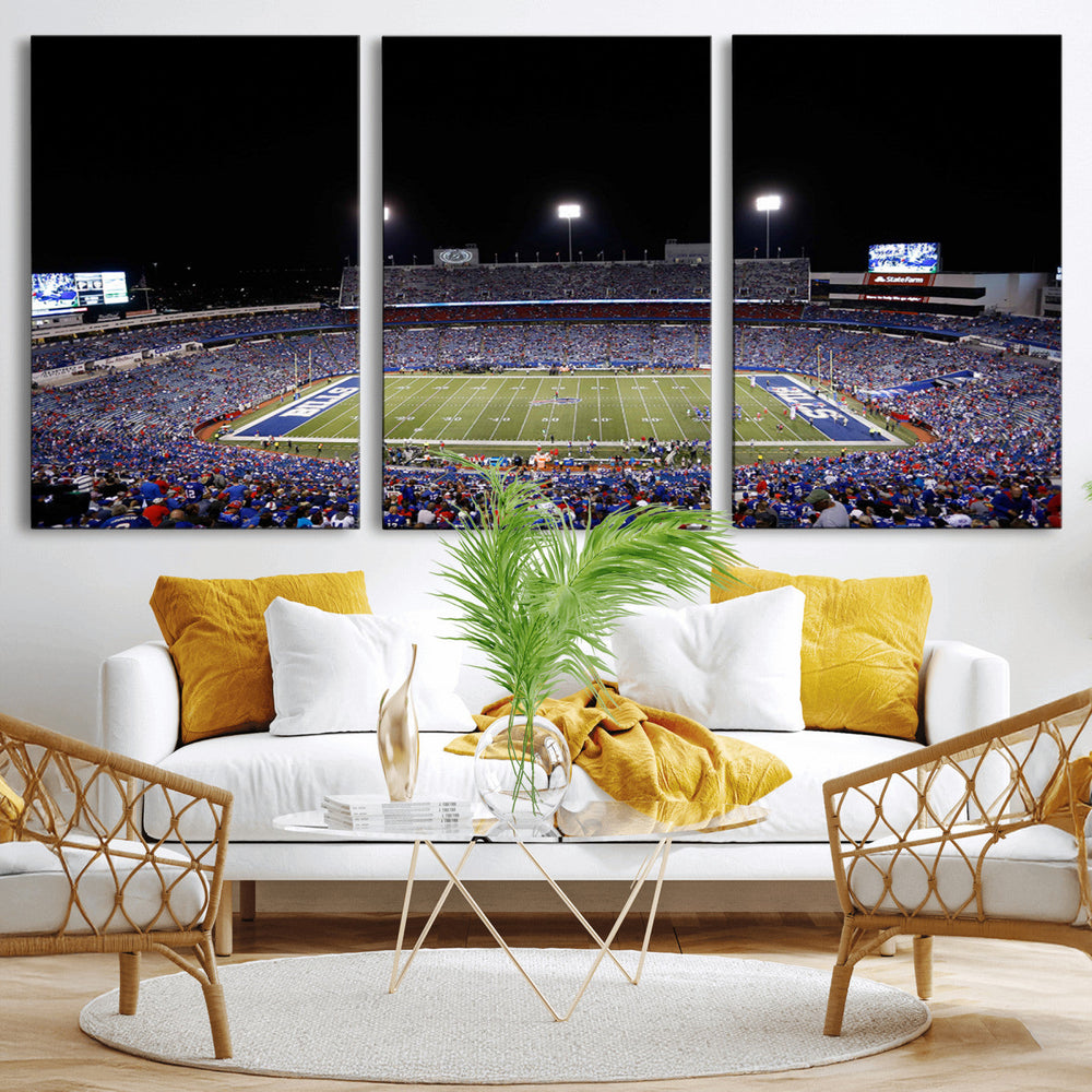 Buffalo Bills Wall Art - Buffalo Bills Stadium Canvas Print,