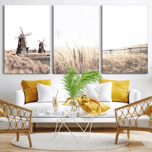 Farm Prints Set, Farmhouse Wall Art Canvas, Country House