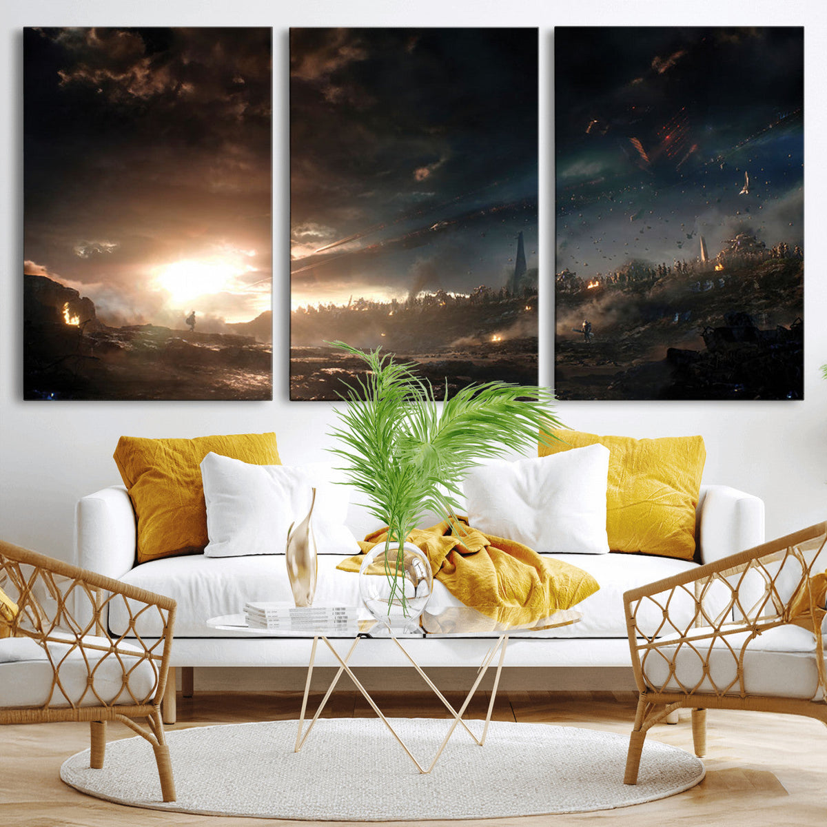 Avengers Planet Wall Art Canvas Print