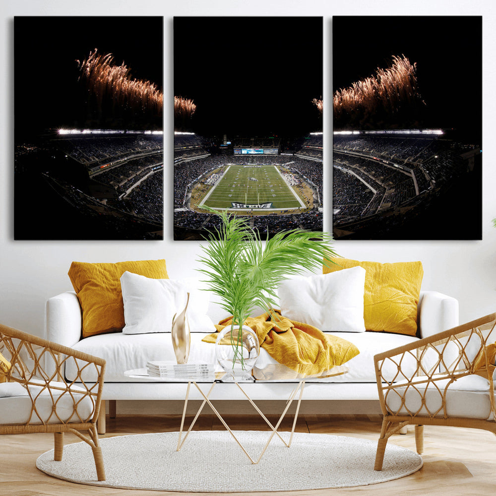 Eagles Field Stadium Wall Art | Philadelphia Eagles Football