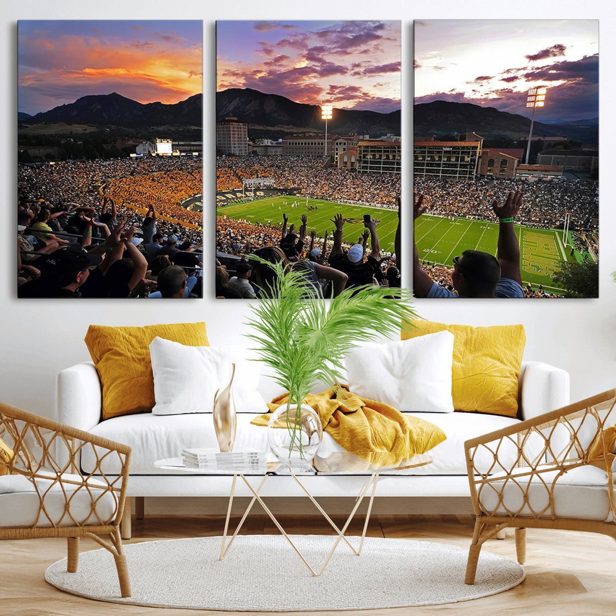 Framed Colorado Buffaloes Football Team Print - Boulder