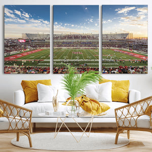 Framed Houston Cougars Football Team Print - Houston TDECU