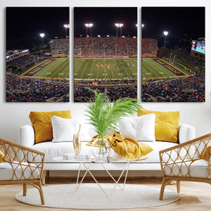 Demon Deacons Print Canvas, Football Team Print -