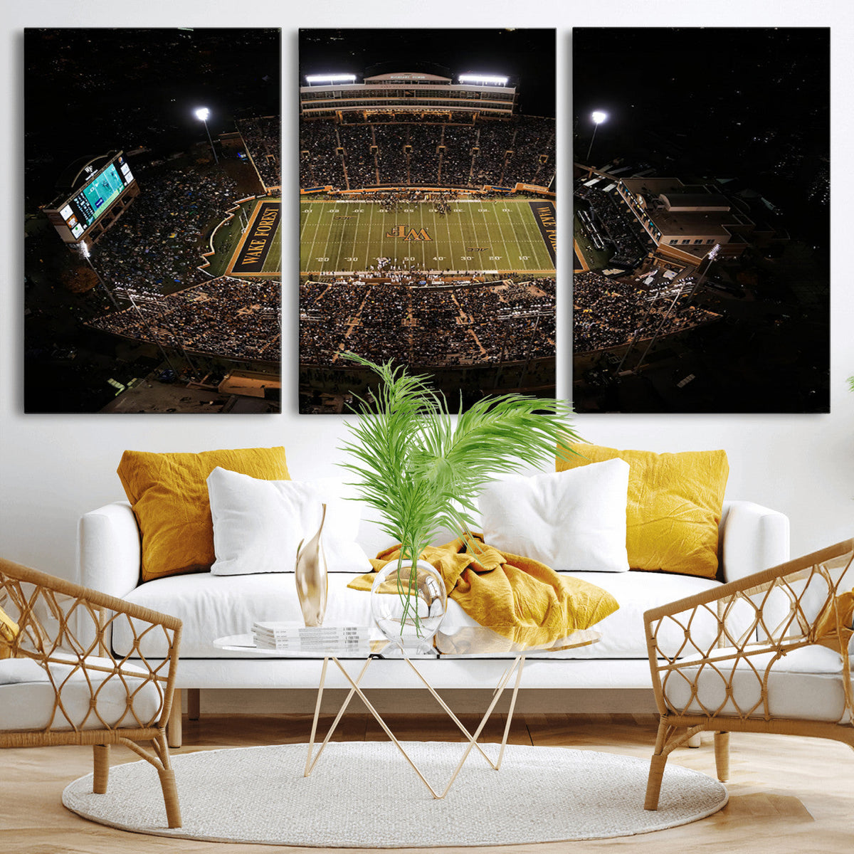 Wake Forest University Demon Deacons Canvas Printi, Football