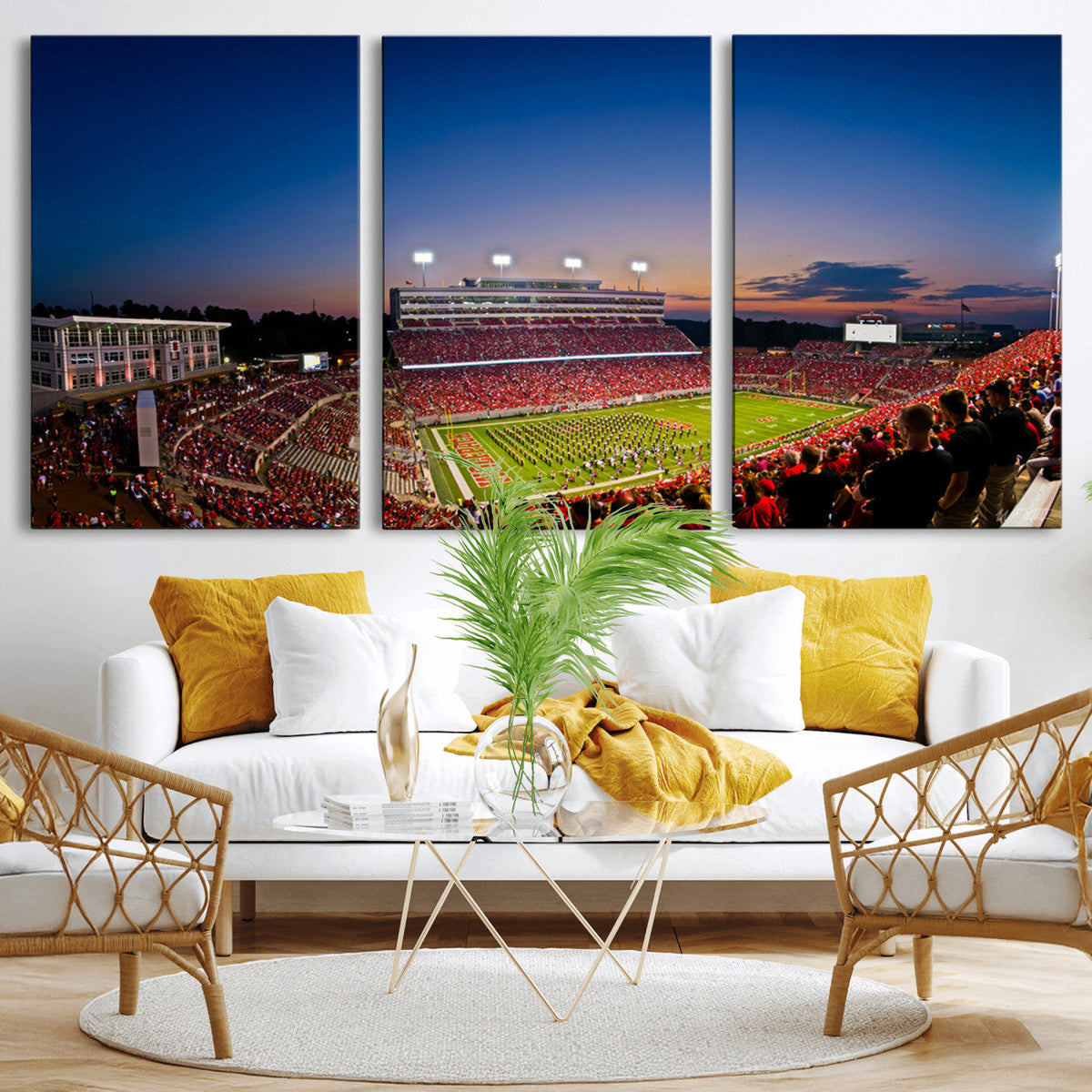 Wolfpack Football Team Wall Art Print - Raleigh