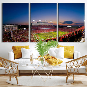 Wolfpack Football Team Wall Art Print - Raleigh