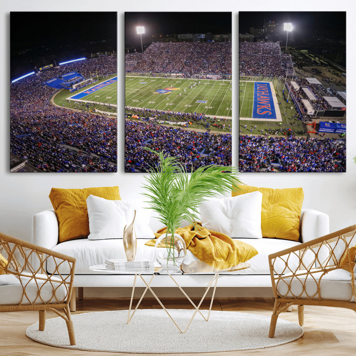 University of Kansas Jayhawks Football Team Print - Lawrence