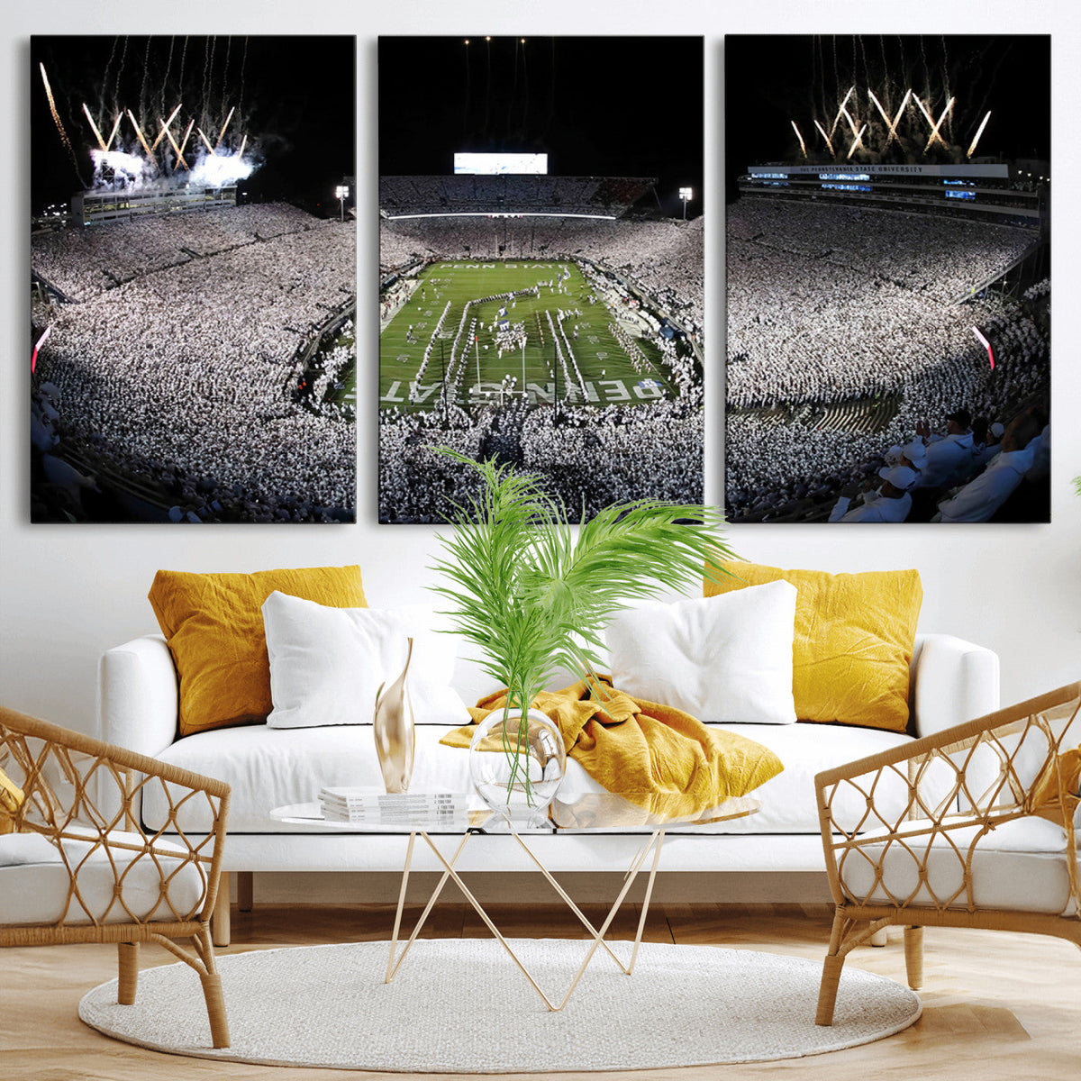 Penn State Beaver Stadium Canvas Wall Art - Nittany Lions