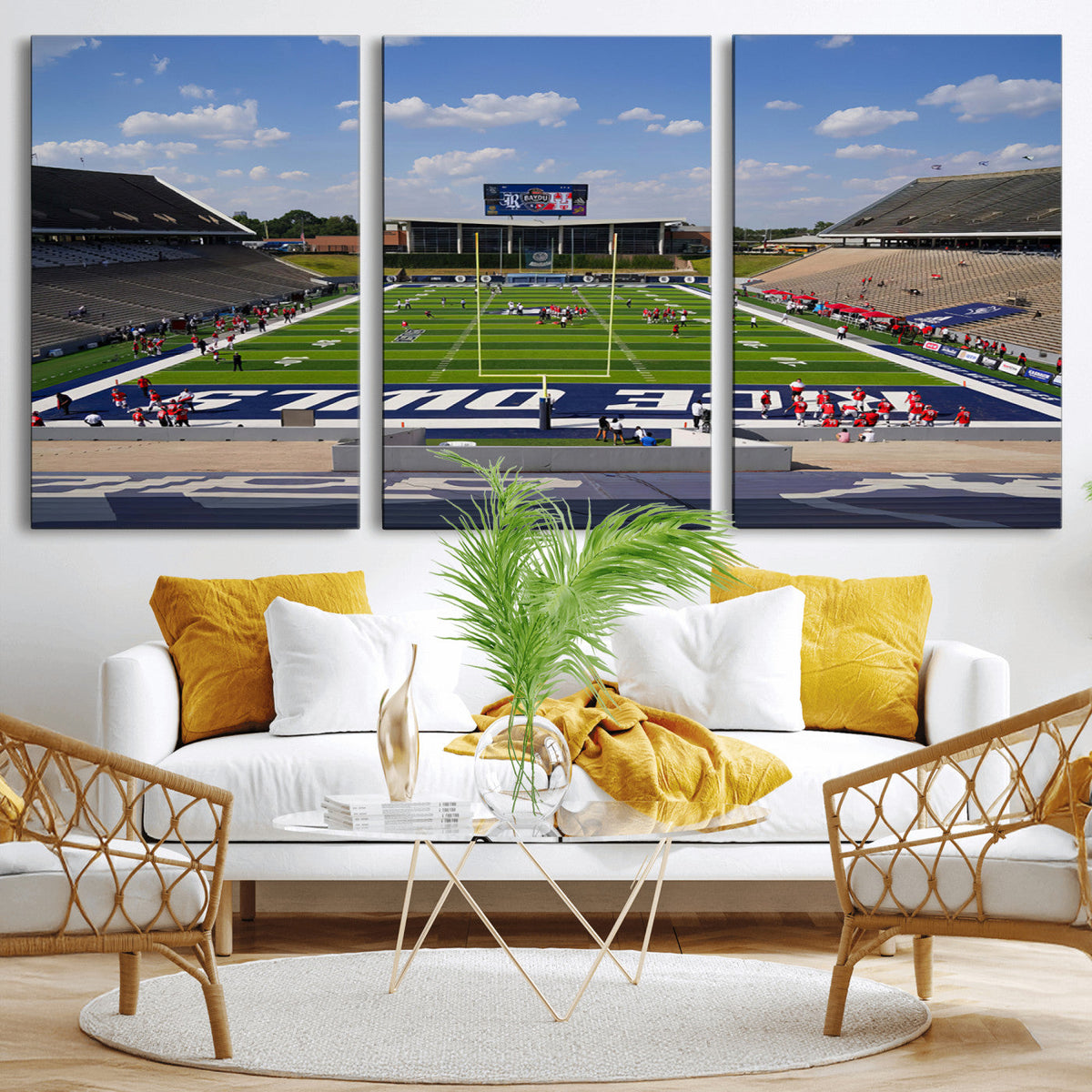 Rice University Owls Football Team Print - Houston Rice