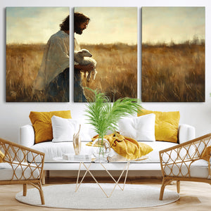 Jesus the Good Shepherd Wall Art Canvas Print -