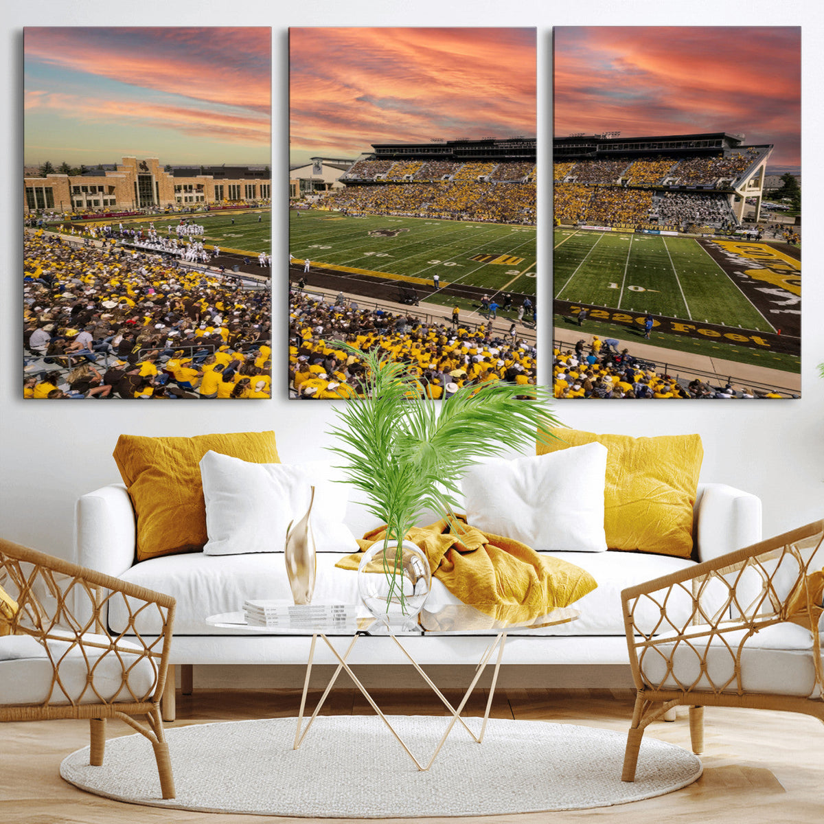 University of Wyoming Cowboys Football Team Print - Laramie