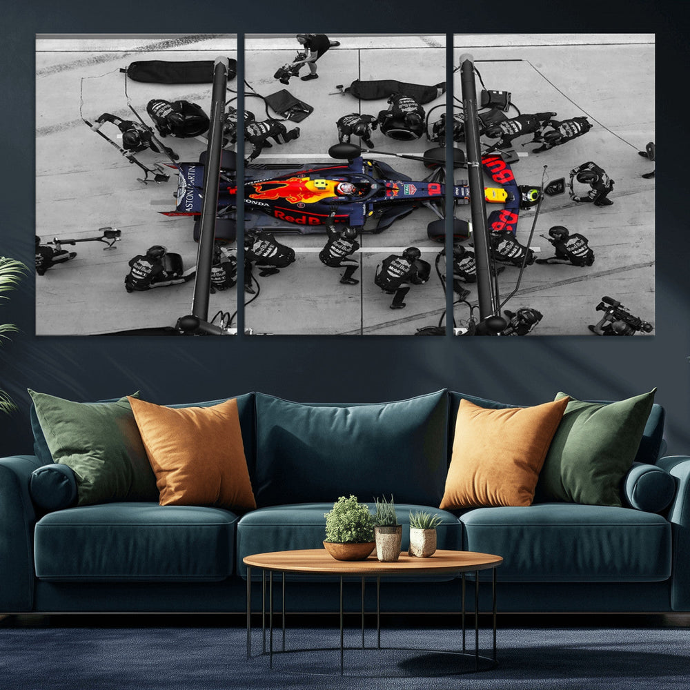 RedBull Formula 1 Canvas Wall Art Print