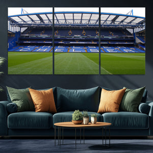 Chelsea FC Soccer Team Print - Stamford Bridge Stadium Wall