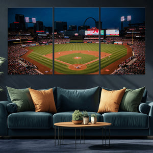 St. Louis Cardinals Baseball Team Print - Busch Stadium Wall