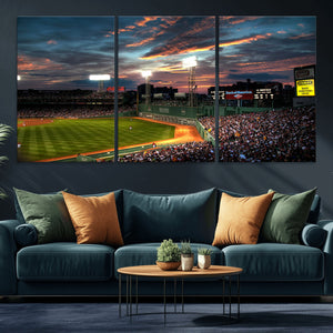Fenway Park Wall Art Canvas Print | Large Baseball Stadium