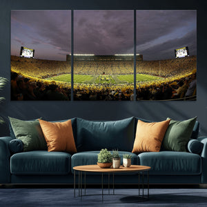 Michigan Wolverines Print - Michigan Stadium Wall Art Canvas