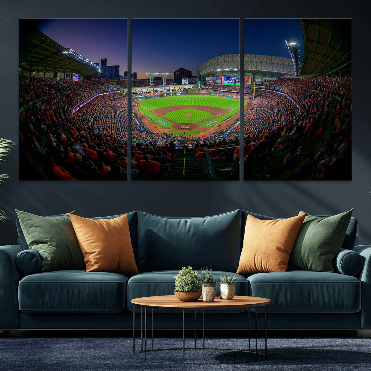 Houston Astros Baseball Print Canvas - Houston Minute Maid