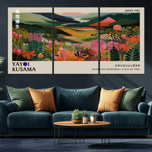 Yayoi Kusama Japan 1986 Wall Art Canvas Print – Vibrant