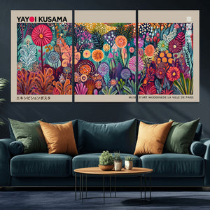 Yayoi Kusama Wall Art Canvas Print, Abstract Art, Large