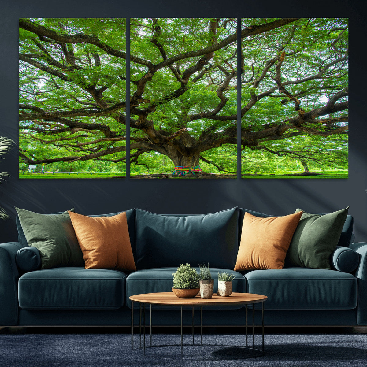 Angel Oak Tree Wall Art Canvas Print – Framed Majestic
