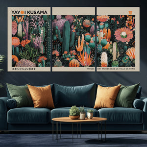 Yayoi Kusama Art Print Canvas – Abstract Mount Fuji Japanese